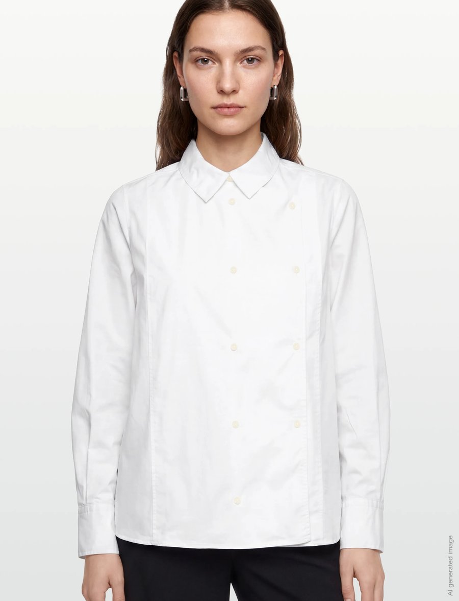 Rue de Tokyo - SPARROW GARMENT DYED POPLIN - langärmlige hemden - white - 4