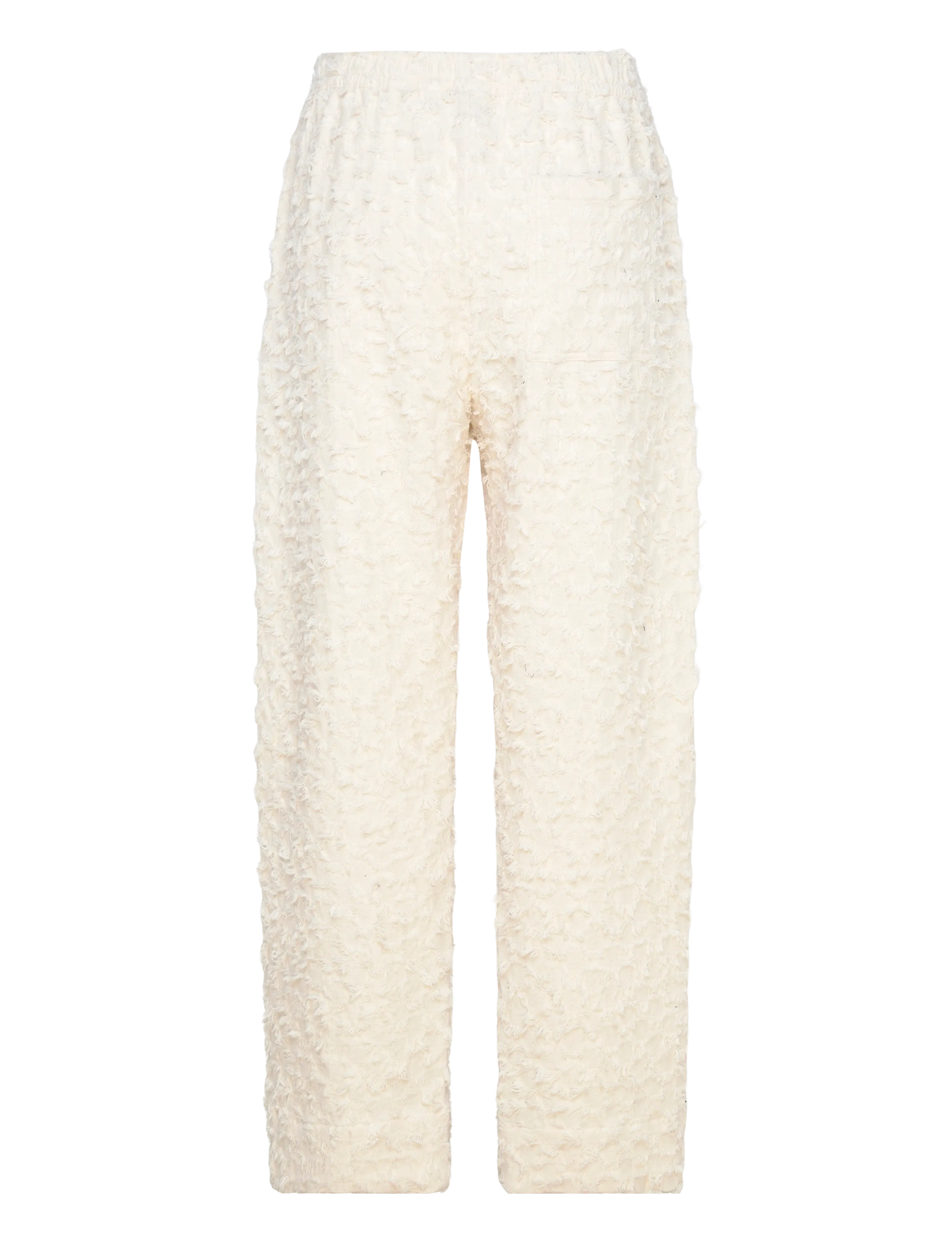 Rue de Tokyo - PALLA TWILL FIL DE COUPE - hose mit geradem bein - raw white - 2