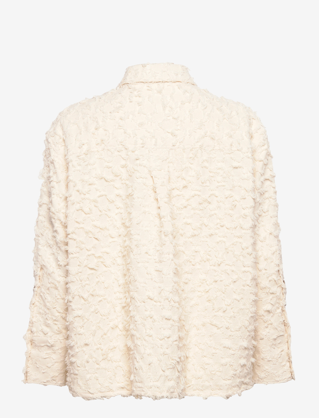 Rue de Tokyo - SEKE TWILL FIL DE COUPE - krekli ar garām piedurknēm - raw white - 1