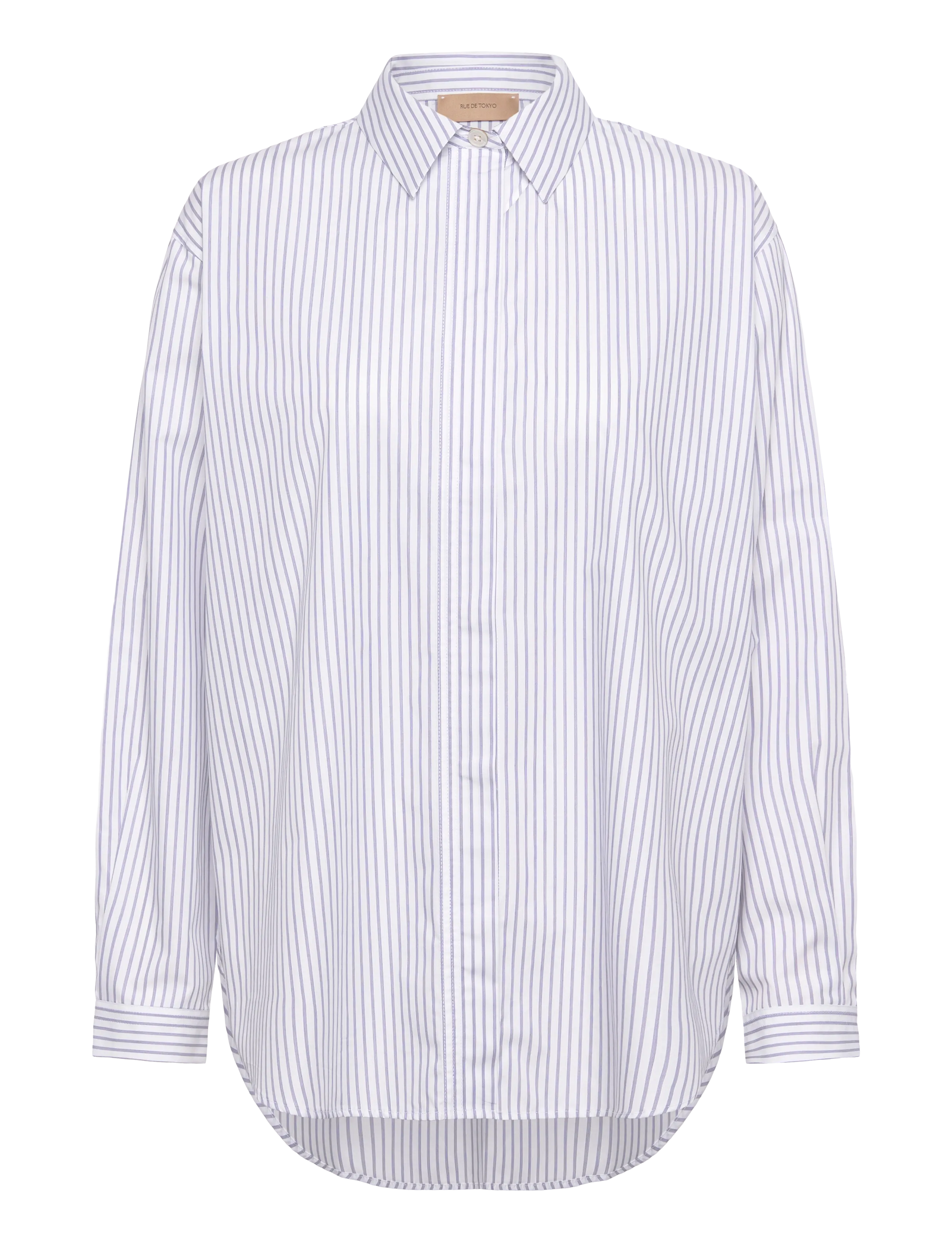 Rue de Tokyo SHELBY STRIPED SHIRTING - Söfn - NAVY TRIPLE STRIPE / navy