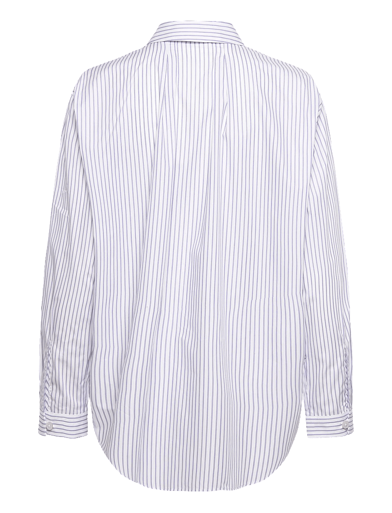Rue de Tokyo - SHELBY STRIPED SHIRTING - denim shirts - navy triple stripe - 1