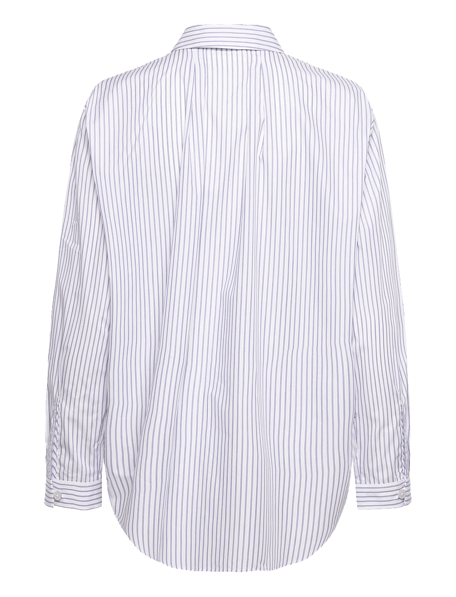 Rue de Tokyo - SHELBY STRIPED SHIRTING - langærmede skjorter - navy triple stripe - 2