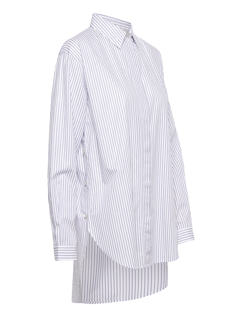 Rue de Tokyo - SHELBY STRIPED SHIRTING - langärmlige hemden - navy triple stripe - 3