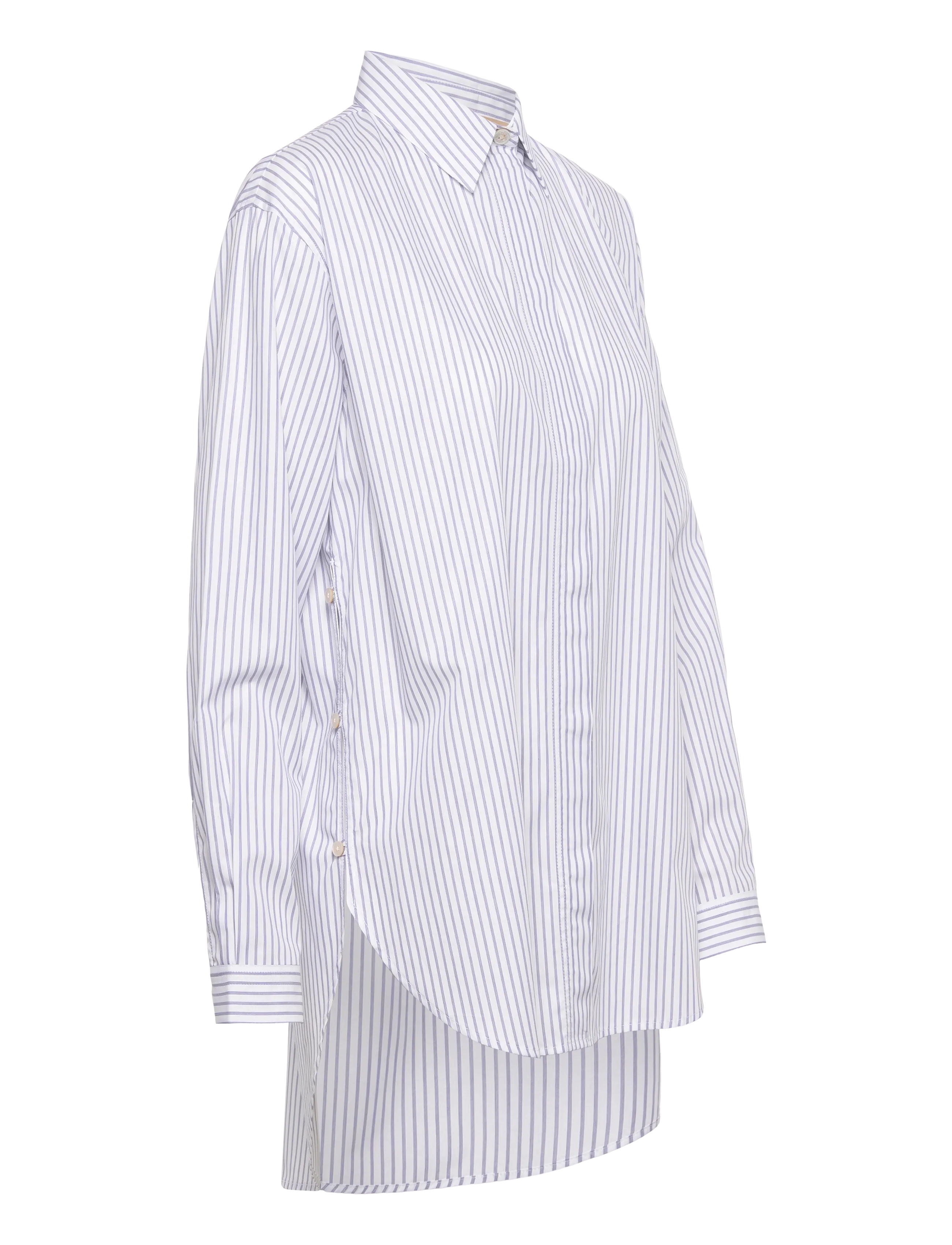 Rue de Tokyo - SHELBY STRIPED SHIRTING - langärmlige hemden - navy triple stripe - 3