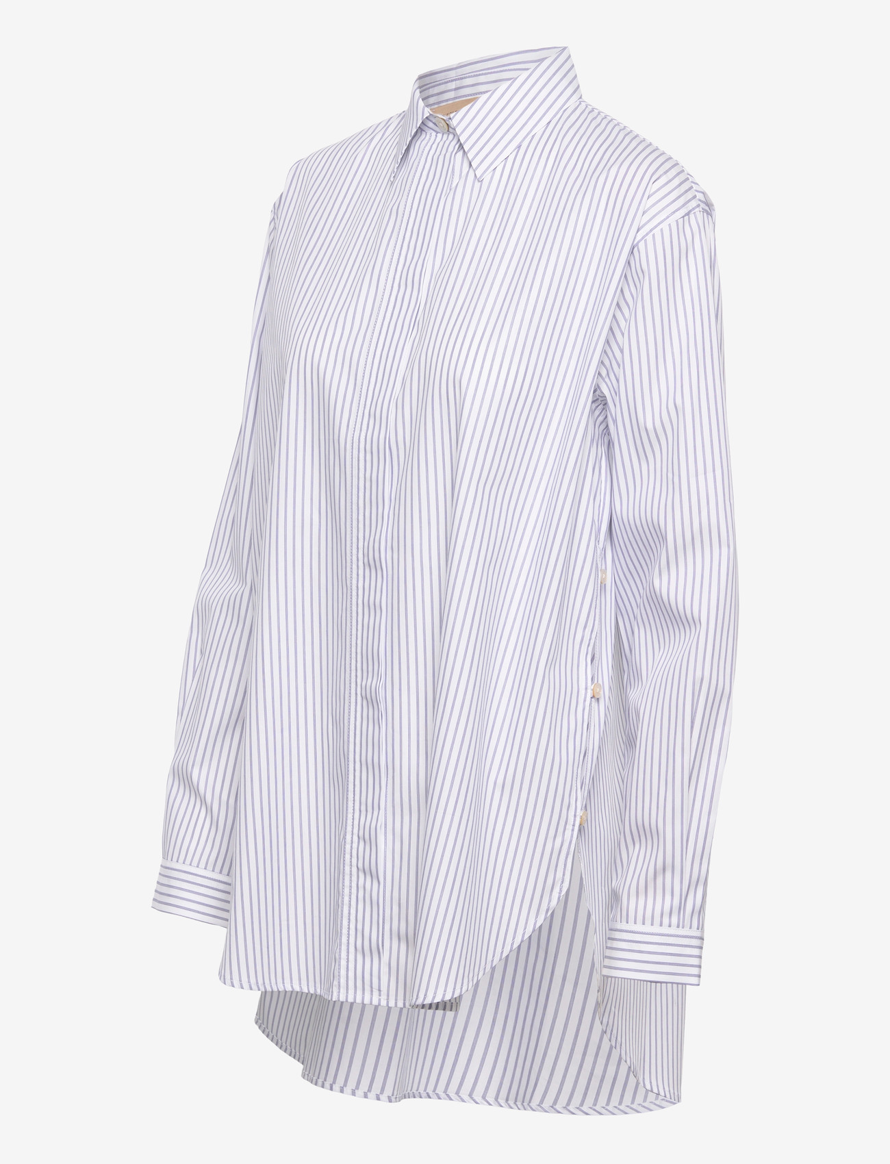 Rue de Tokyo - SHELBY STRIPED SHIRTING - jeansskjortor - navy triple stripe - 3