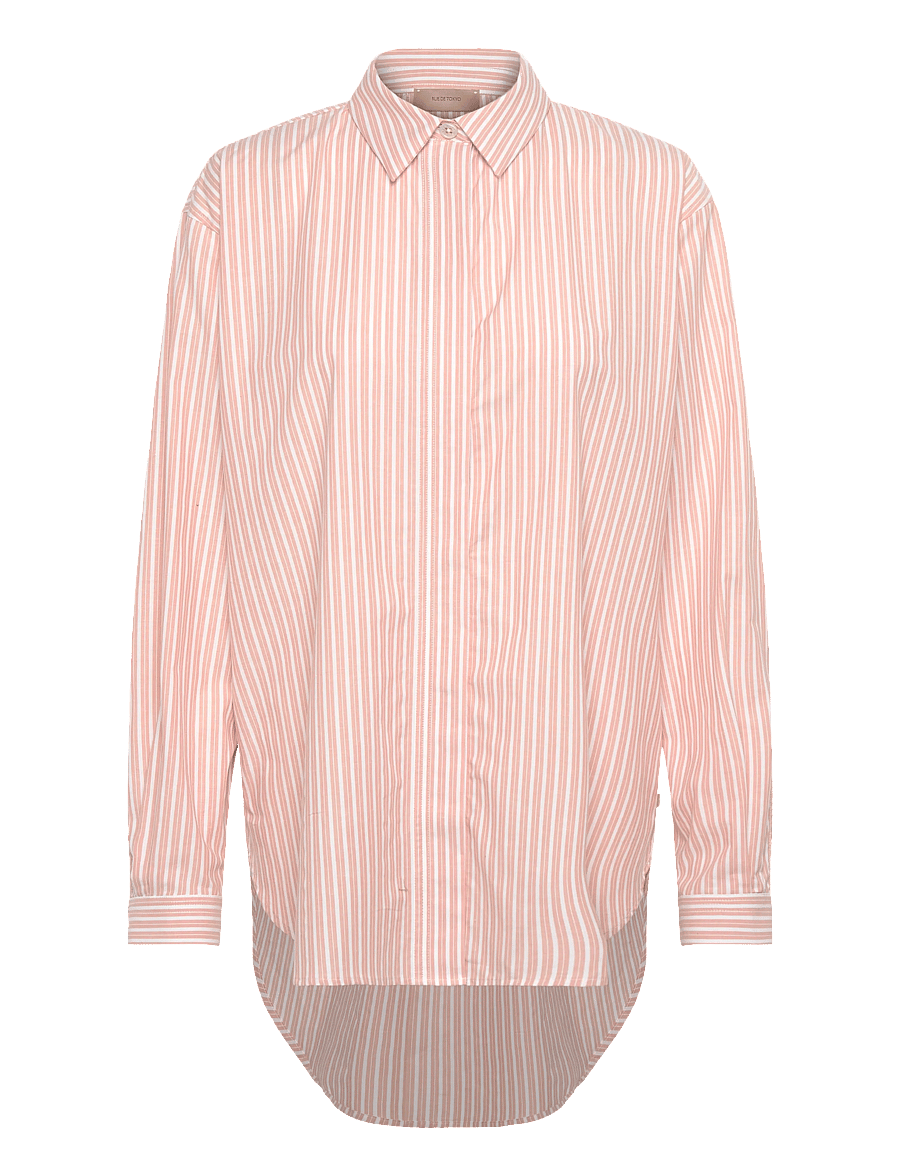 Rue de Tokyo - SHELBY STRIPED SHIRTING - jeanshemden - white apricot stripe - 0