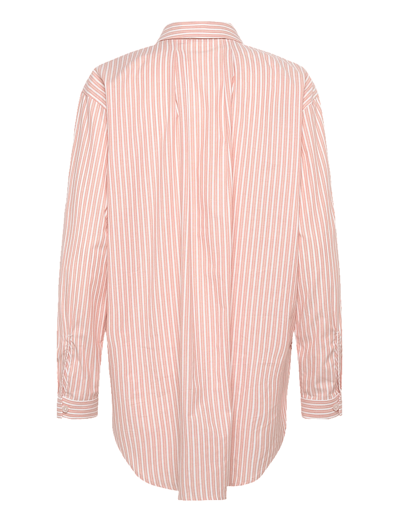 Rue de Tokyo - SHELBY STRIPED SHIRTING - denimskjorter - white apricot stripe - 1