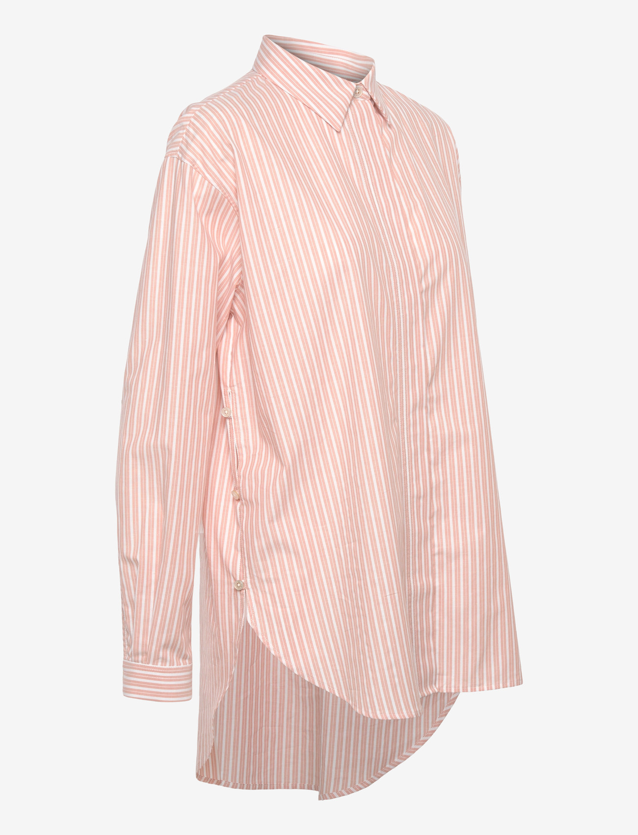 Rue de Tokyo - SHELBY STRIPED SHIRTING - denimskjorter - white apricot stripe - 2