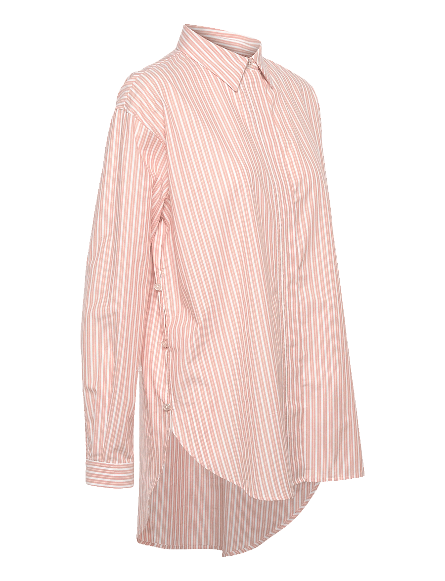 Rue de Tokyo - SHELBY STRIPED SHIRTING - jeanshemden - white apricot stripe - 2