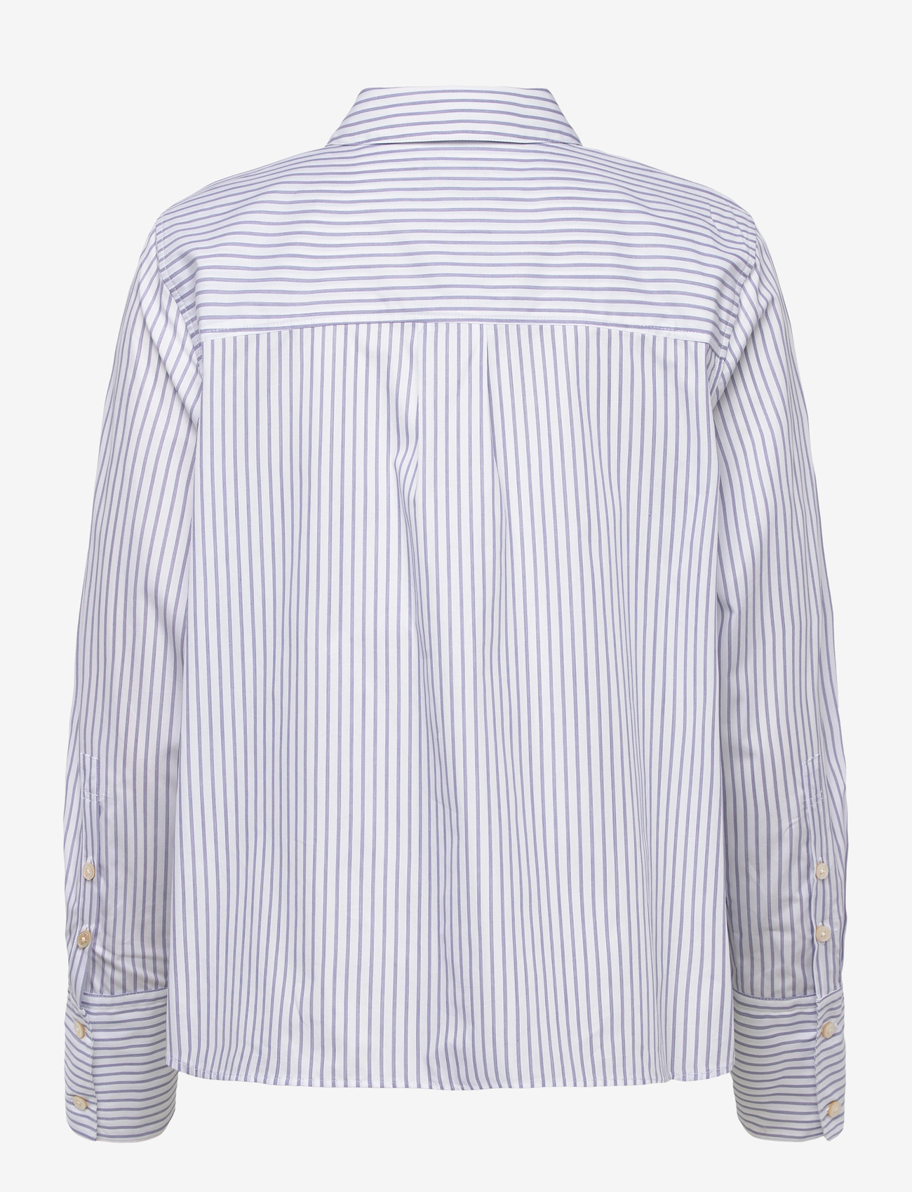 Rue de Tokyo - SYLINA STRIPED SHIRTING - long-sleeved shirts - navy triple stripe - 1