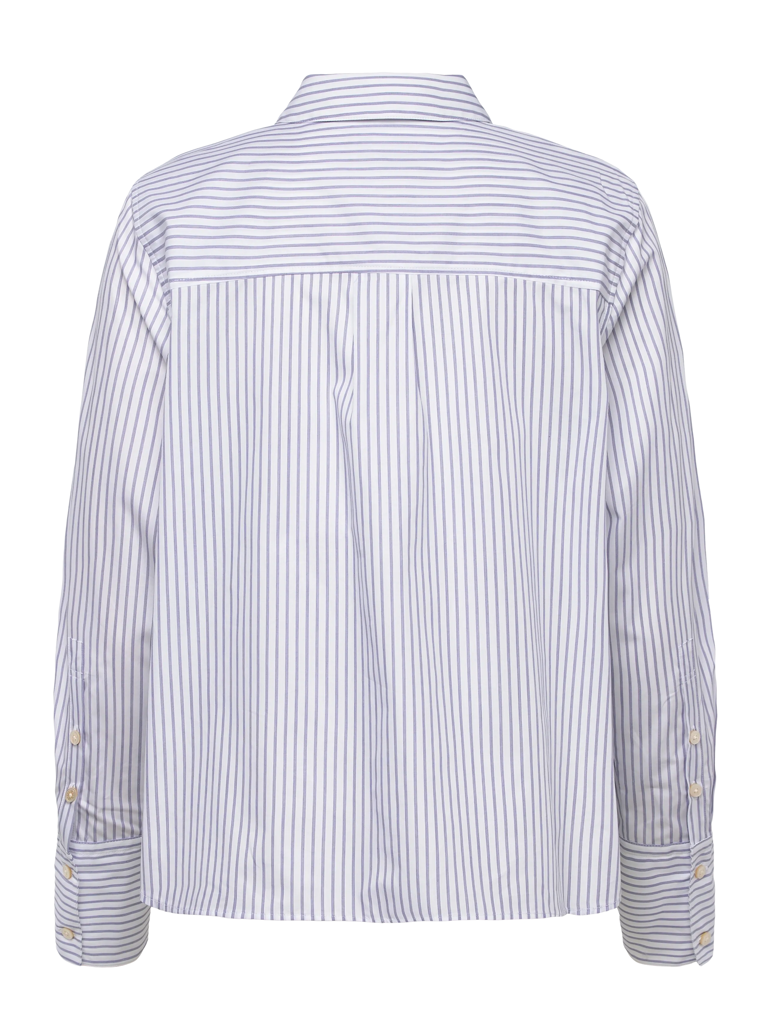 Rue de Tokyo - SYLINA STRIPED SHIRTING - langärmlige hemden - navy triple stripe - 1