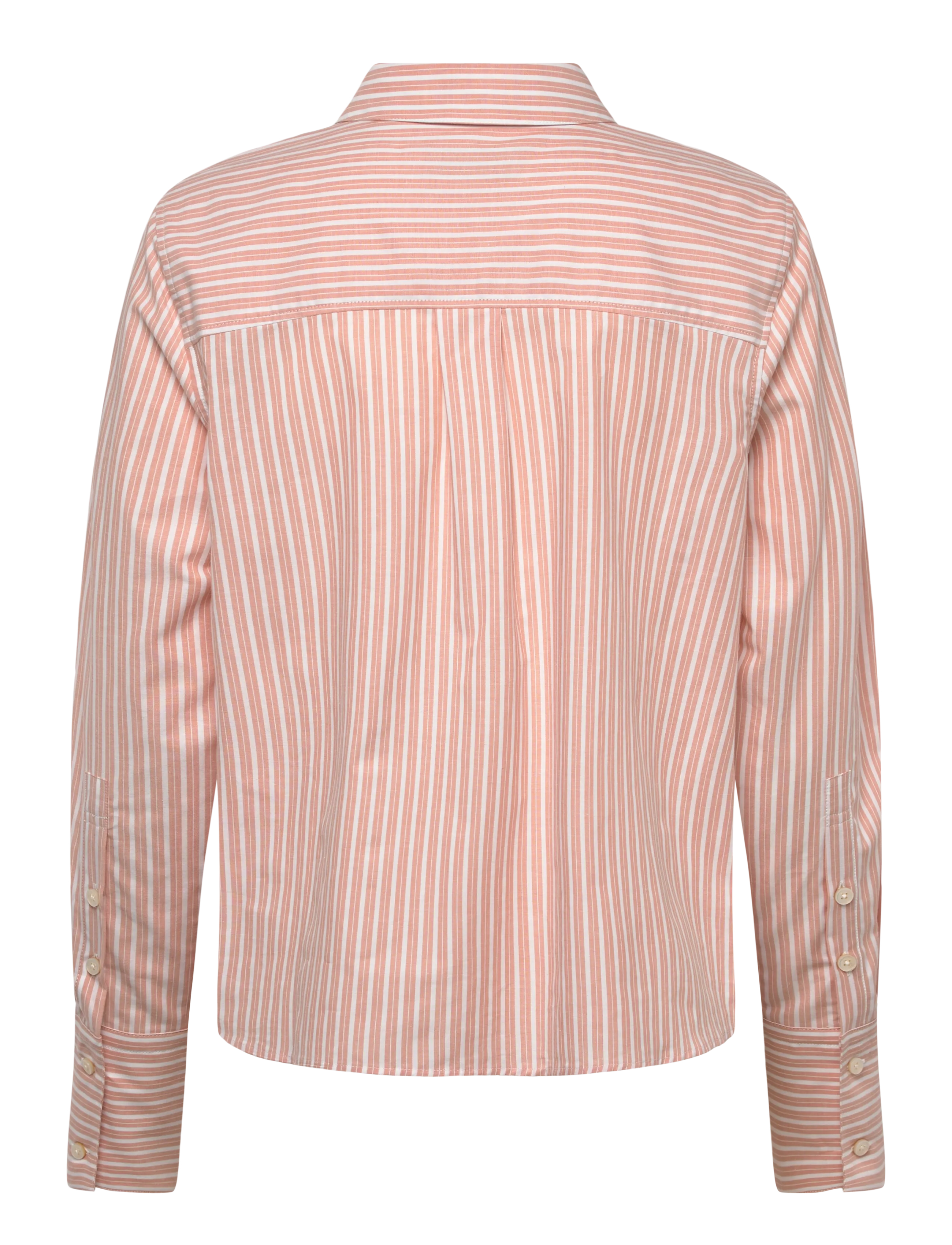 Rue de Tokyo - SYLINA STRIPED SHIRTING - chemises à manches longues - white apricot stripe - 1
