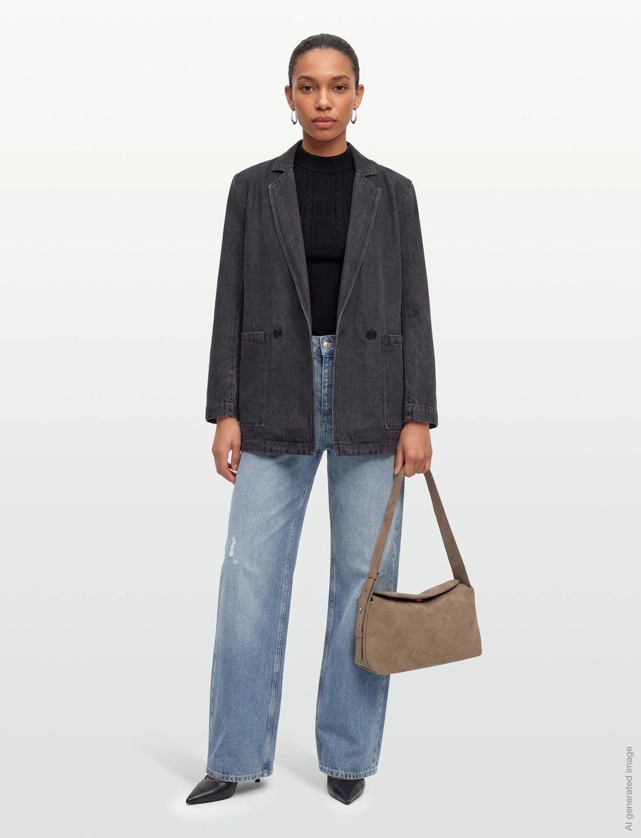 Rue de Tokyo - CHARLI DENIM - forårsjakker - black - 0