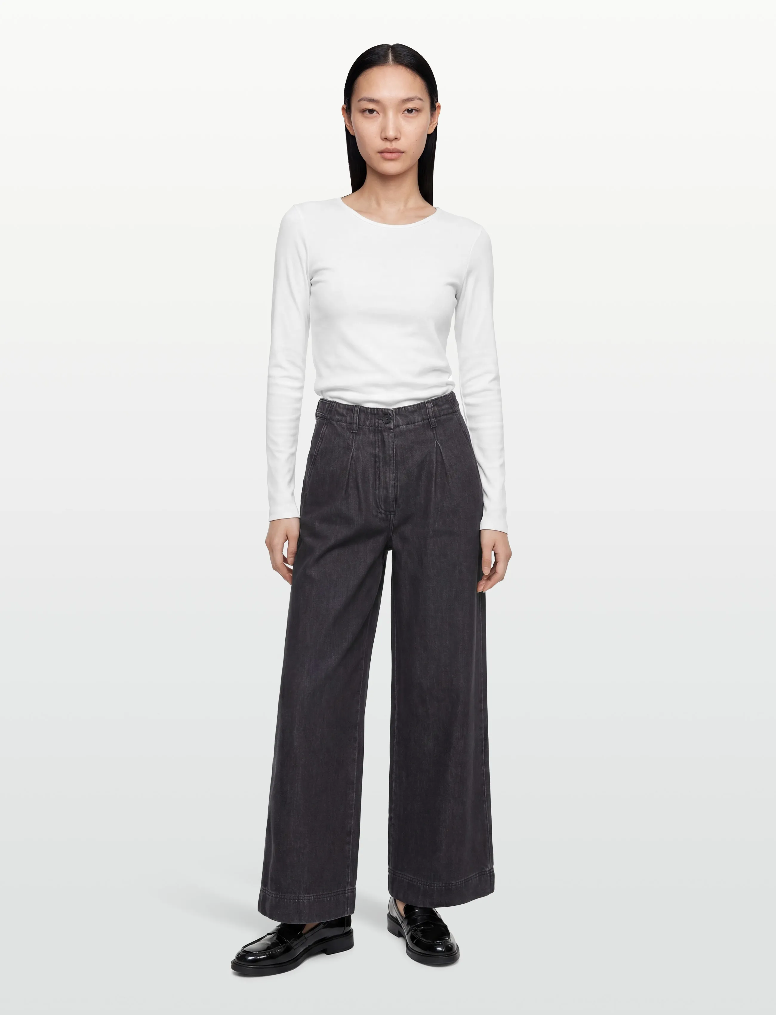 Rue de Tokyo Patty Denim, L, Black, Jeans > Vidde, Dame
