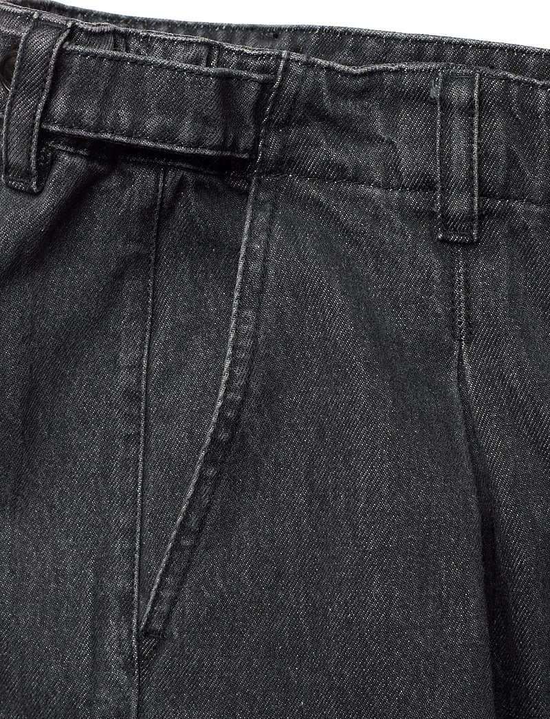 Rue de Tokyo - PATTY DENIM - hosen mit weitem bein - black - 5