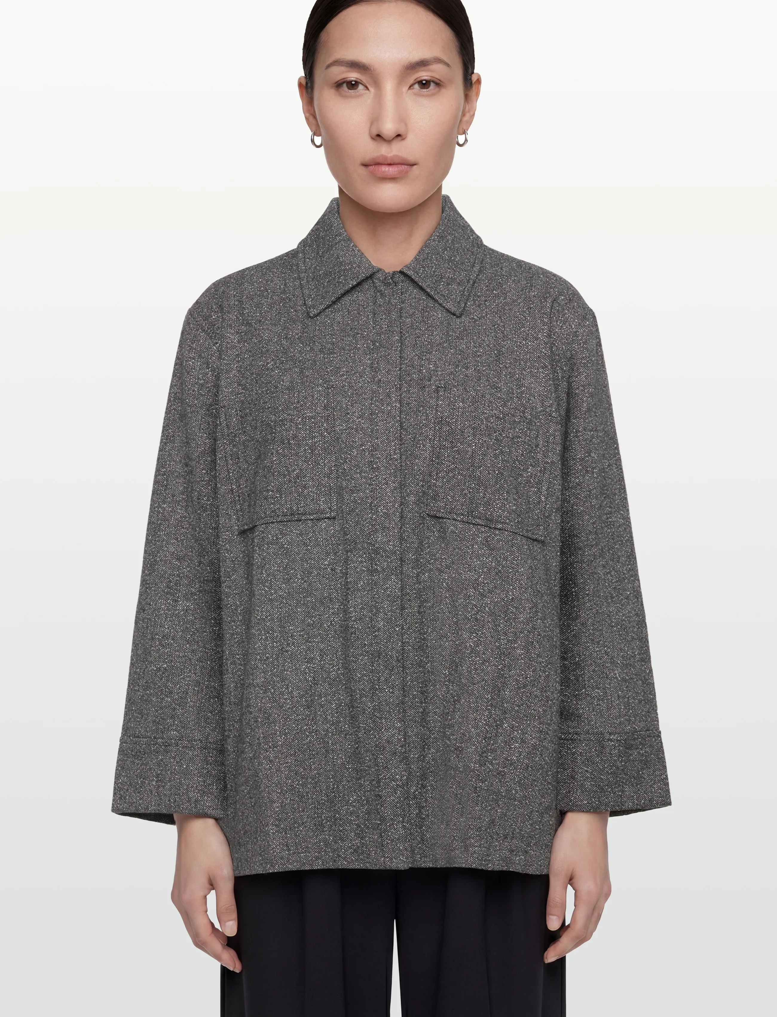 Rue de Tokyo Cami Herringbone Boucle skjortor – bild 2