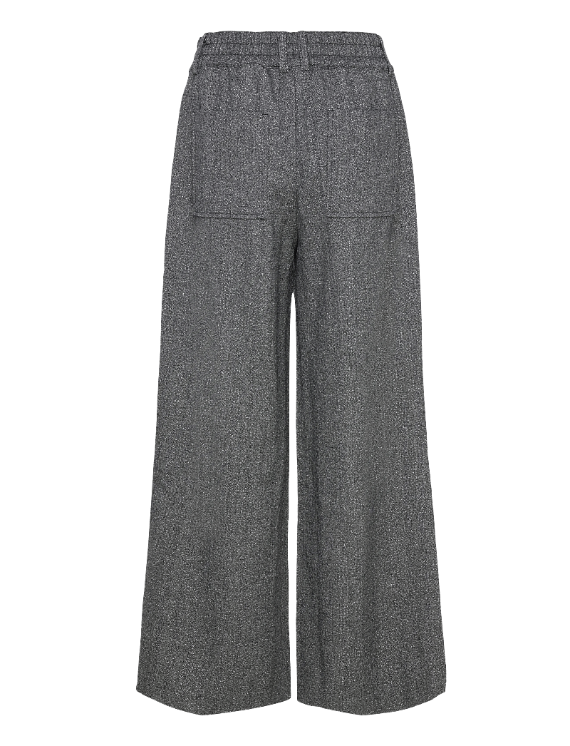 Rue de Tokyo - PEACH HERRINGBONE BOUCLE - habitbukser - black/white - 1