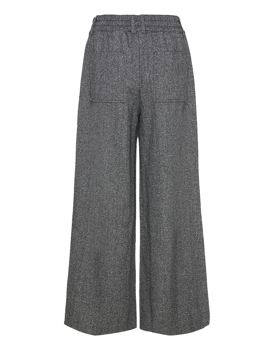 Rue de Tokyo - PEACH HERRINGBONE BOUCLE - habitbukser - black/white - 1