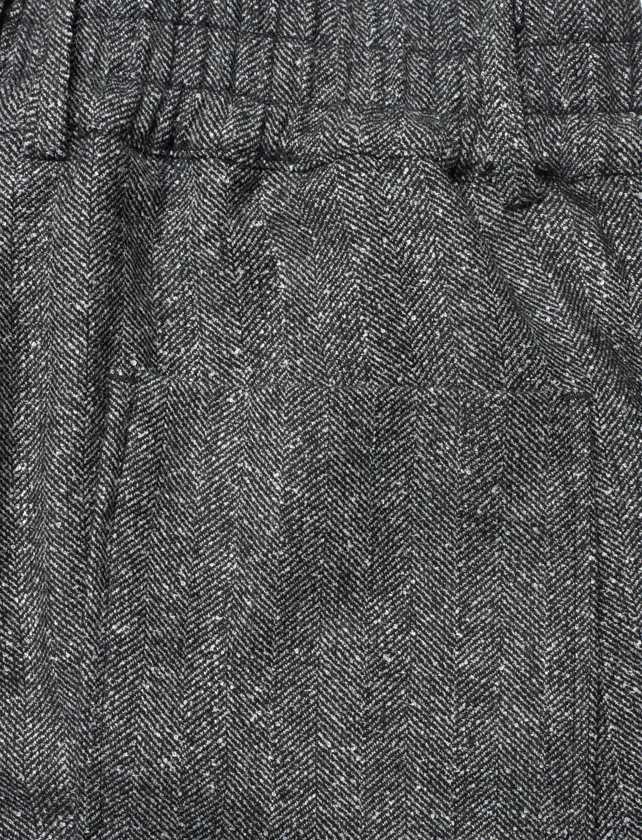 Rue de Tokyo - PEACH HERRINGBONE BOUCLE - habitbukser - black/white - 4