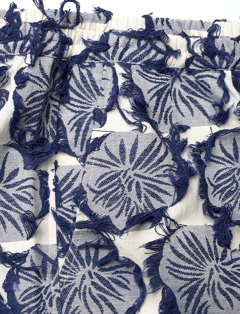 Rue de Tokyo - PAGE FIL COUPE FLOWER - laia säärega püksid - navy/sand - 2