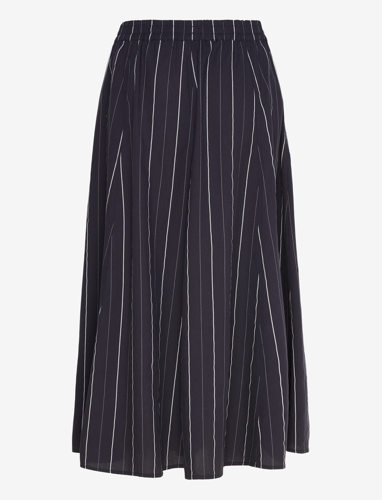 Rue de Tokyo - PILAR STRIPED TENCEL - midi-röcke - dark navy stripe - 1