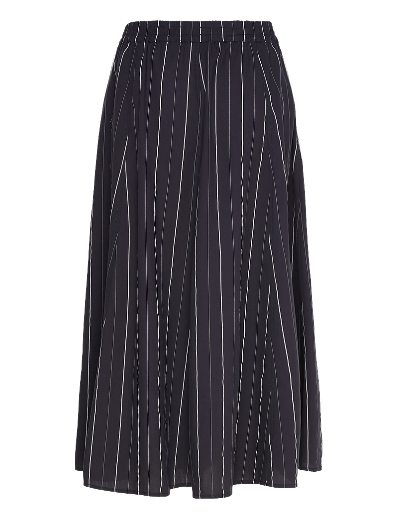 Rue de Tokyo - PILAR STRIPED TENCEL - midi-röcke - dark navy stripe - 1
