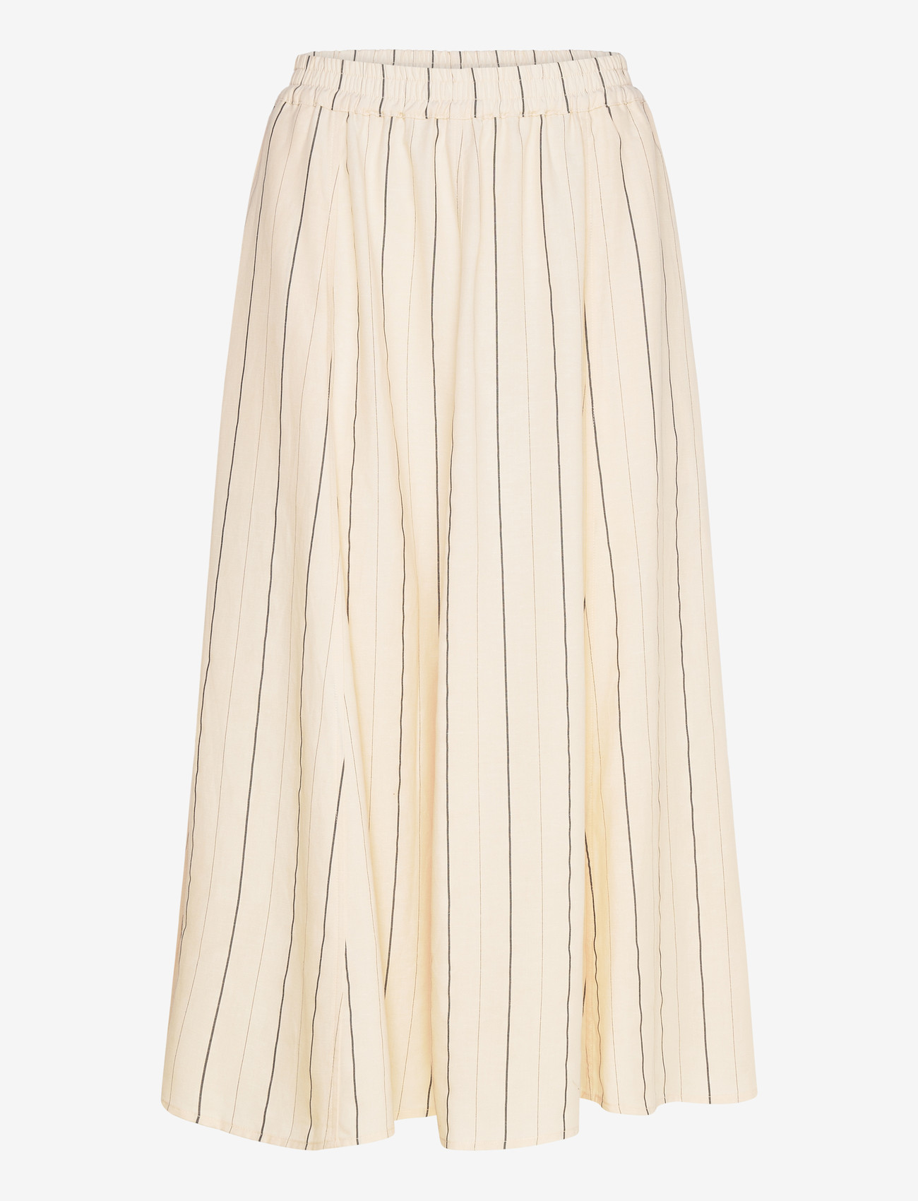 Rue de Tokyo - PILAR STRIPED TENCEL - maxi nederdele - ecru black stripe - 0