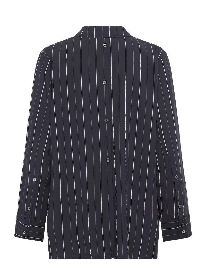 Rue de Tokyo - SEIRA STRIPED TENCEL - jeanshemden - dark navy stripe - 1