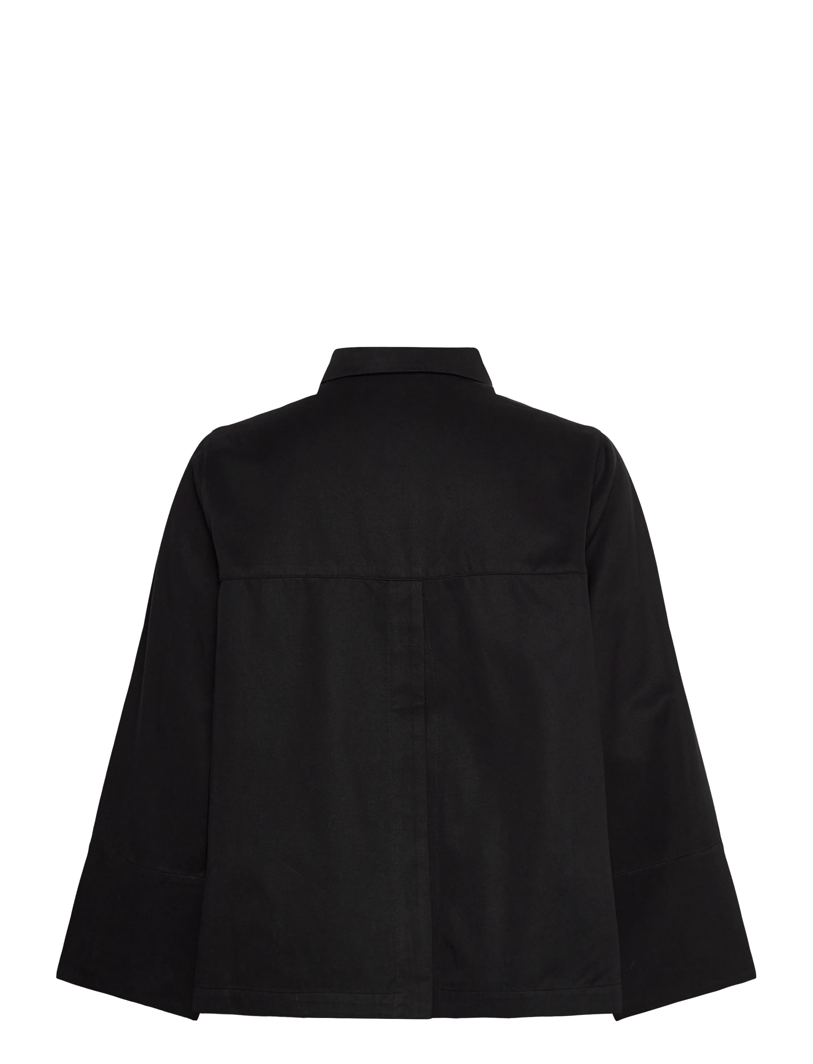 Rue de Tokyo - SHIKA SANDWASHED CT TENCEL - long-sleeved shirts - black - 1