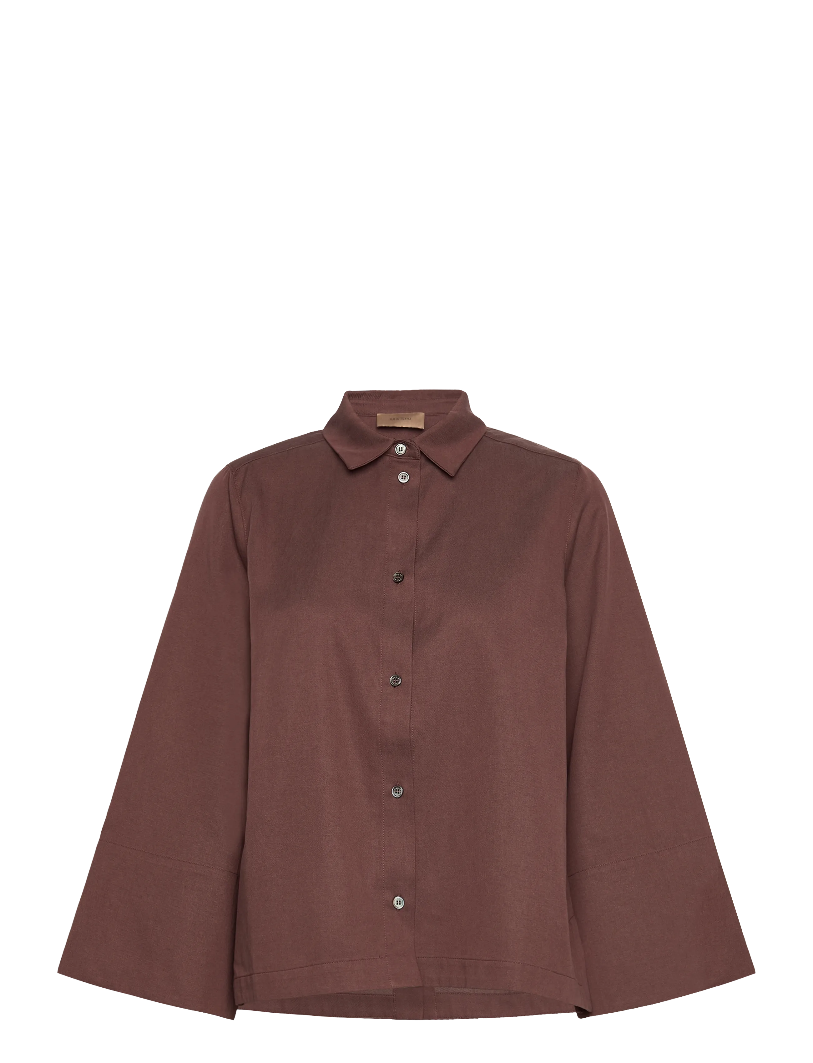 Rue de Tokyo SHIKA SANDWASHED CT TENCEL - Transitional Layering - FADED MAROON / brown