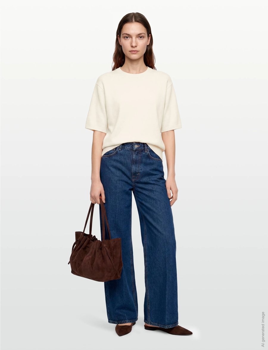 Rue de Tokyo - KARA MERINO - t-shirts - cream - 0