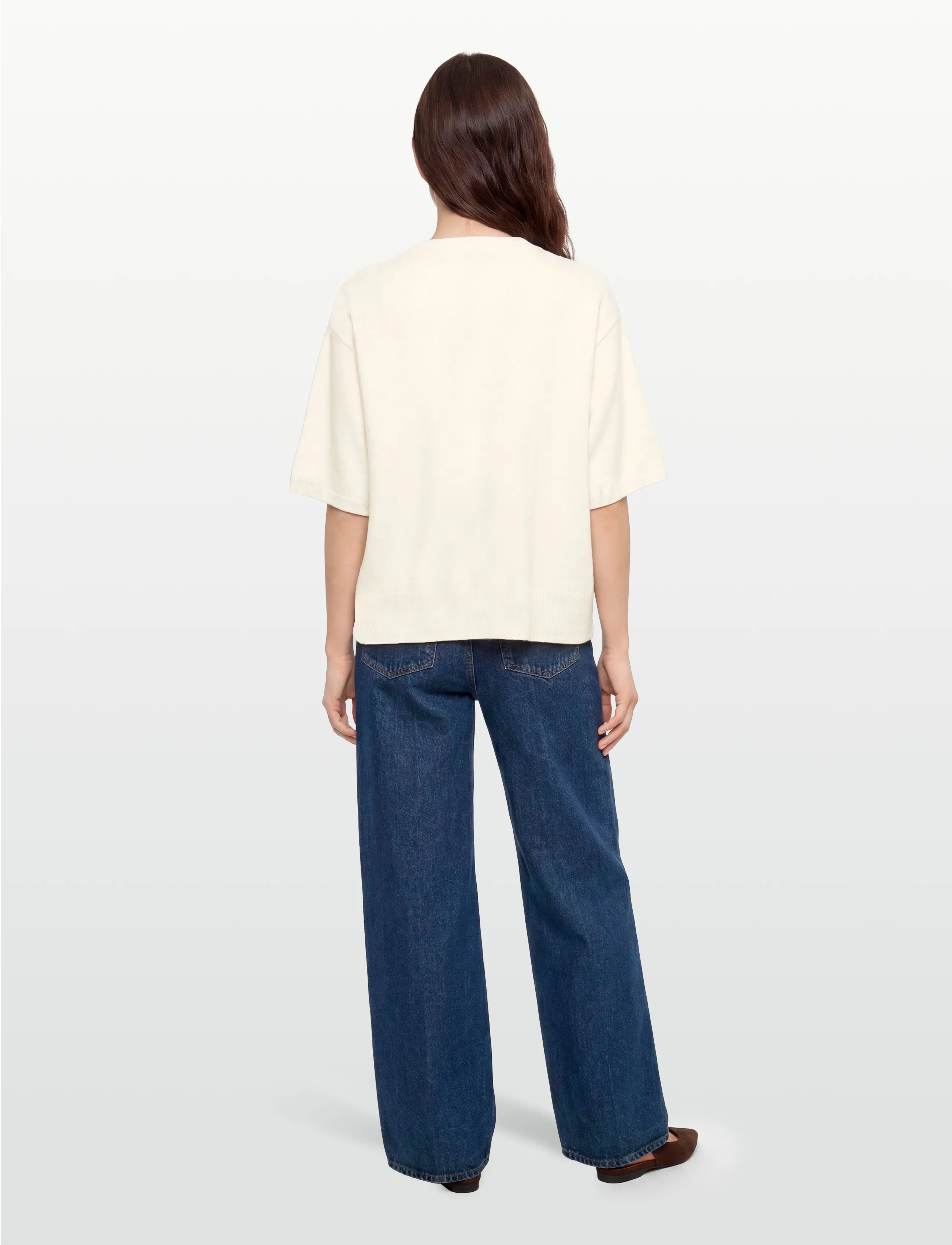 Rue de Tokyo - KARA MERINO - t-shirts - cream - 4