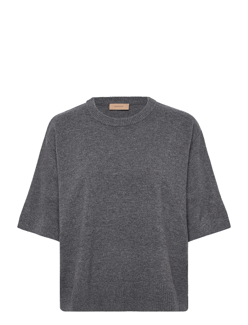 Rue de Tokyo - KARA MERINO - t-shirts - grey melange - 0