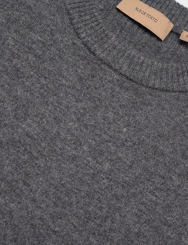 Rue de Tokyo - KARA MERINO - t-shirts - grey melange - 2