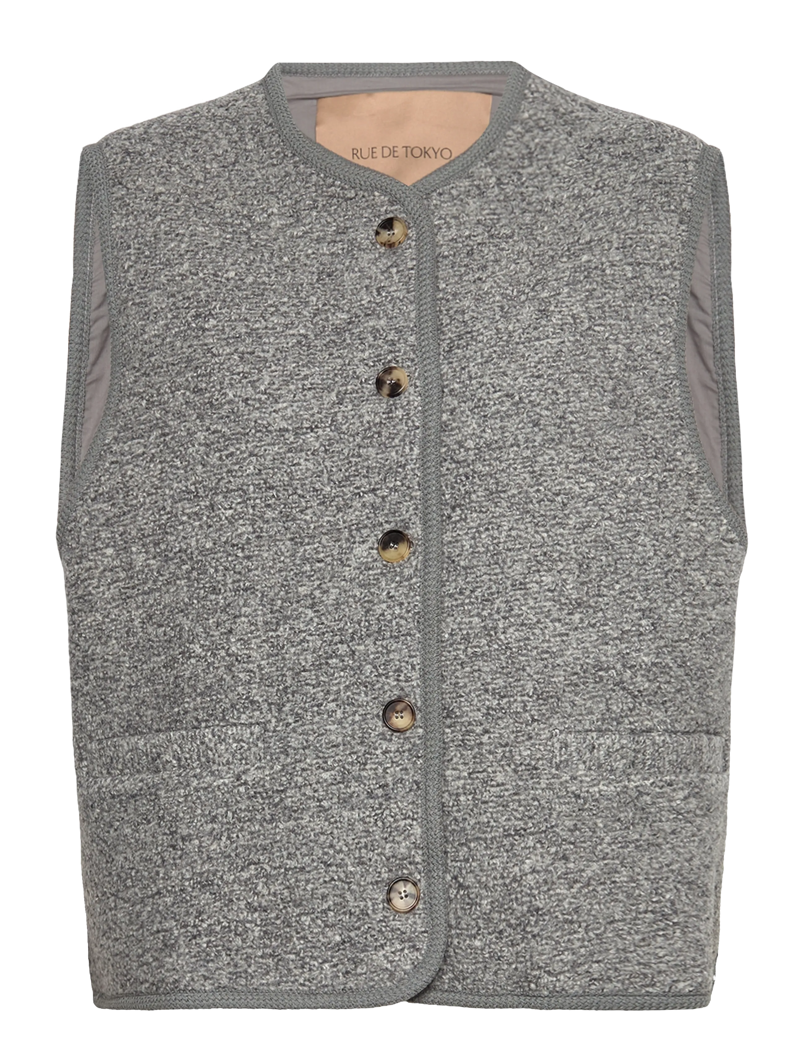 Rue de Tokyo CAS TEDDY - Vestid - GREY MELANGE / grey