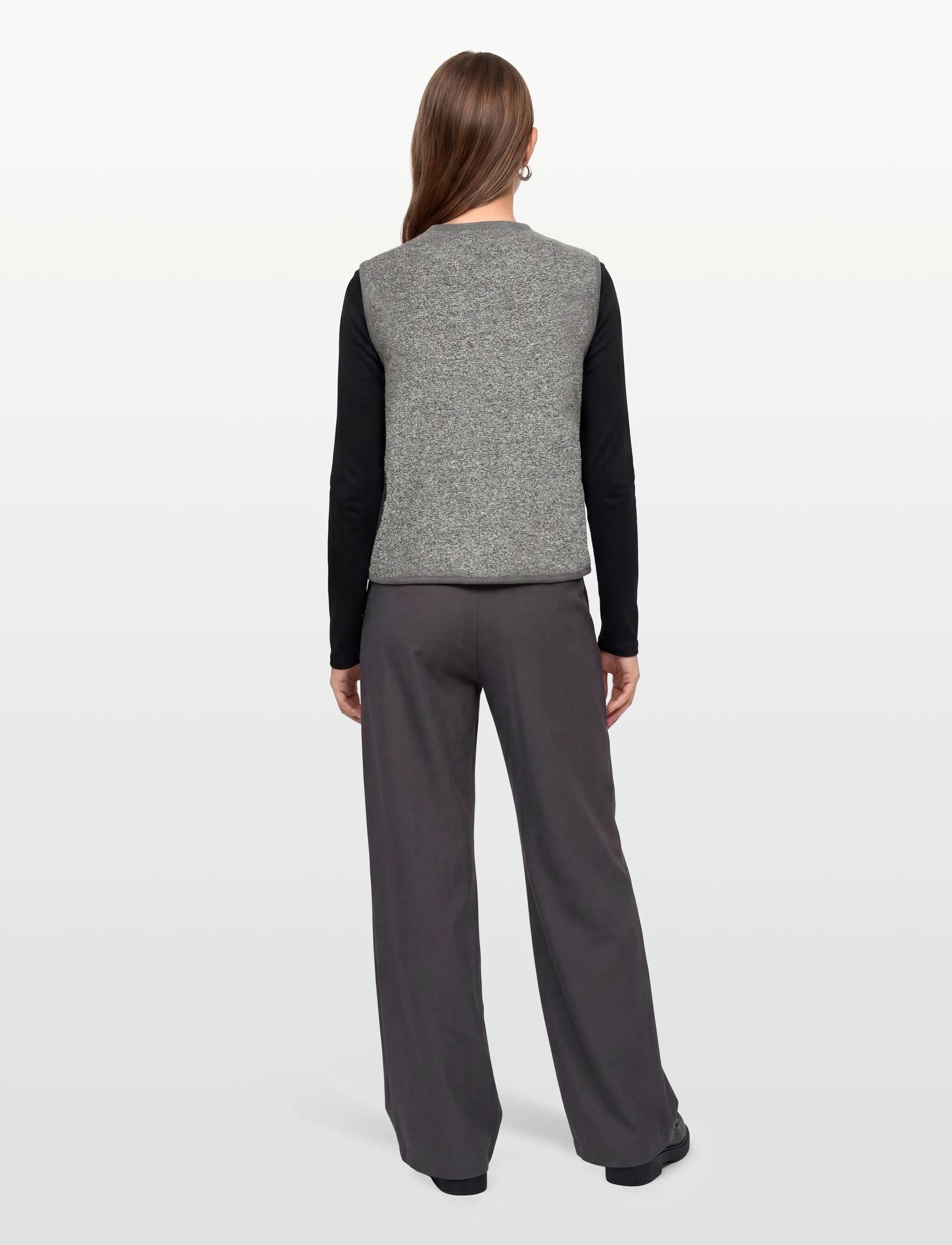 Rue de Tokyo - CAS TEDDY - fleece- og teddyveste - grey melange - 4