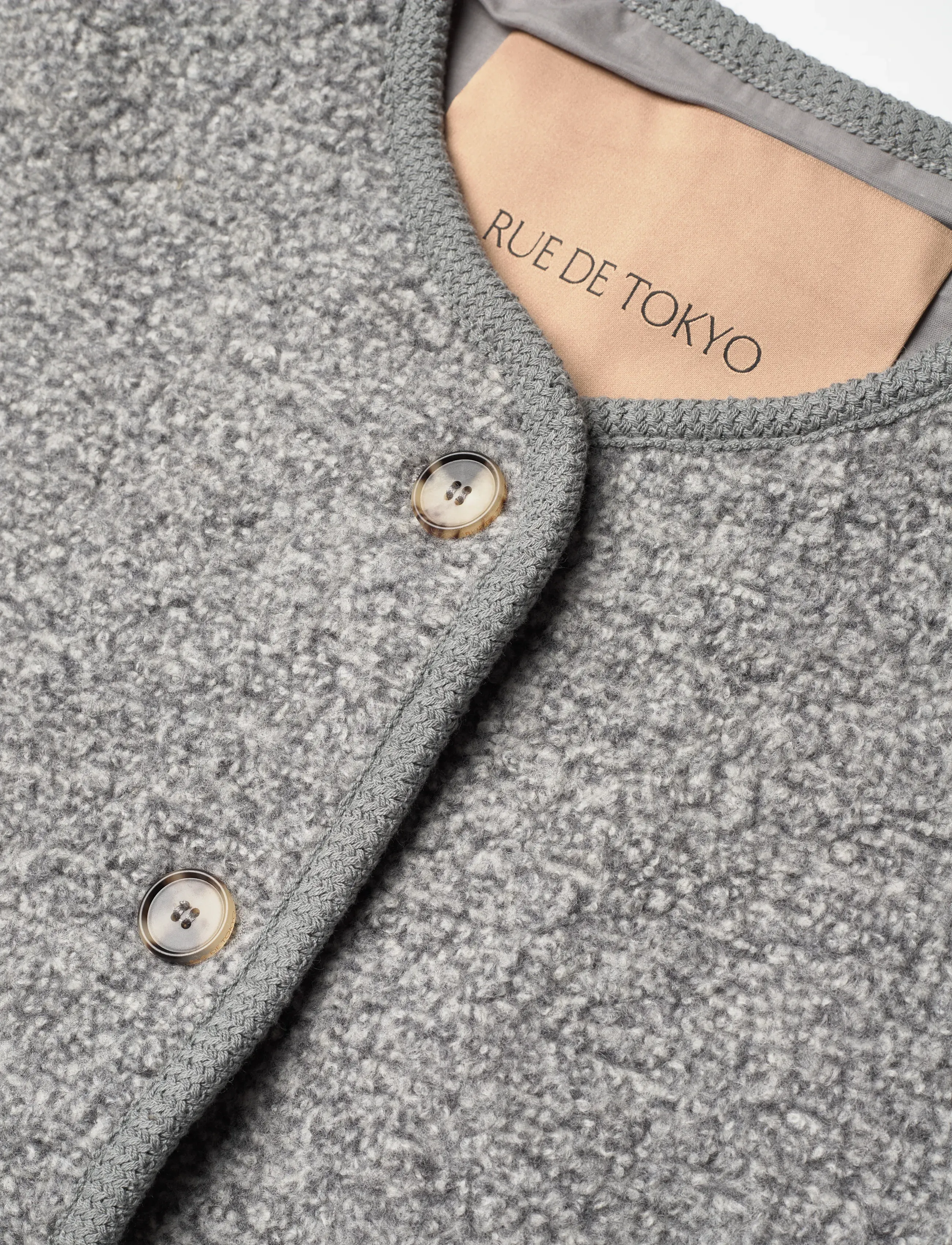 Rue de Tokyo - CAS TEDDY - vestid - grey melange - 2