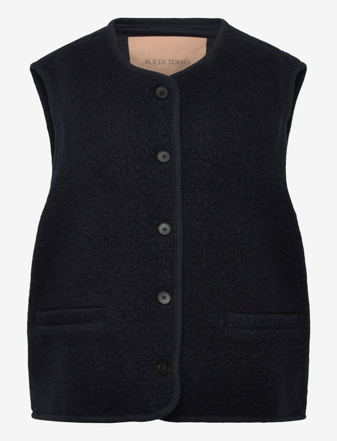 Rue de Tokyo - CAS TEDDY - fleece- und teddy-westen - navy - 0