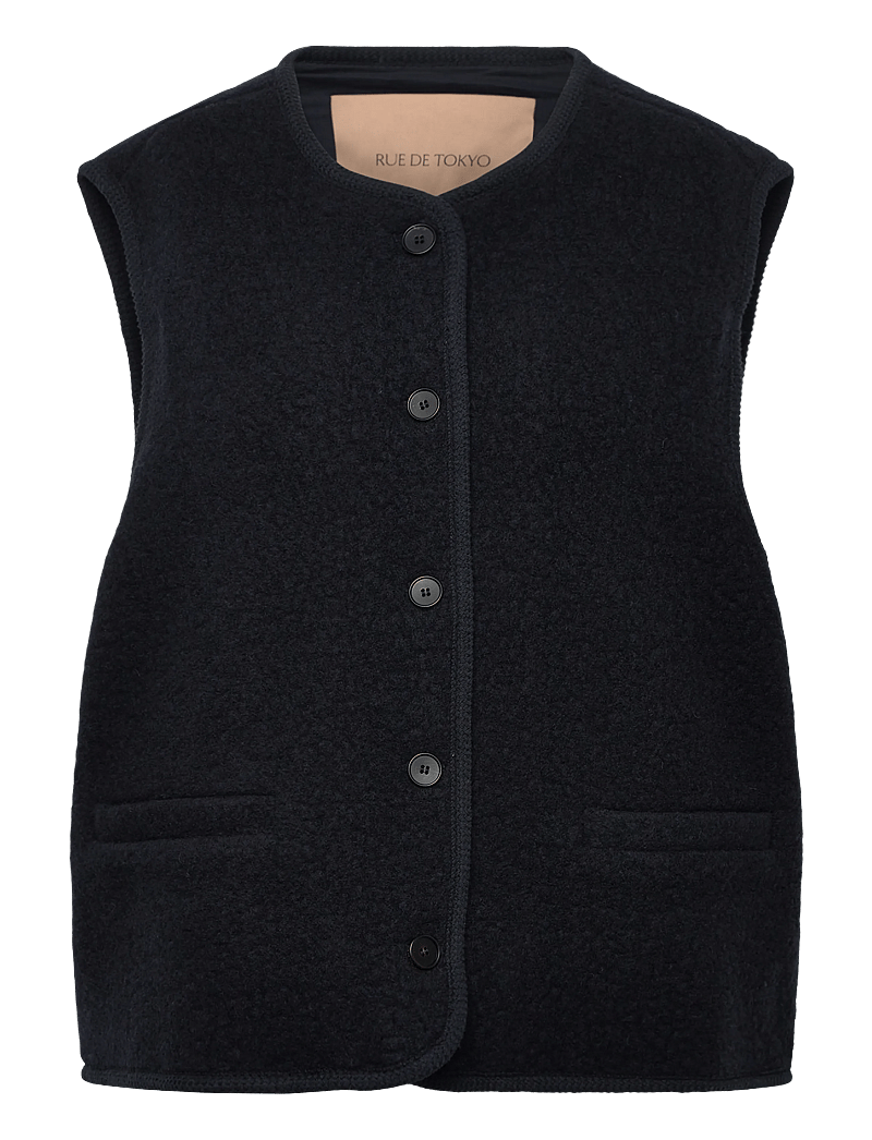 Rue de Tokyo - CAS TEDDY - fleece- und teddy-westen - navy - 0