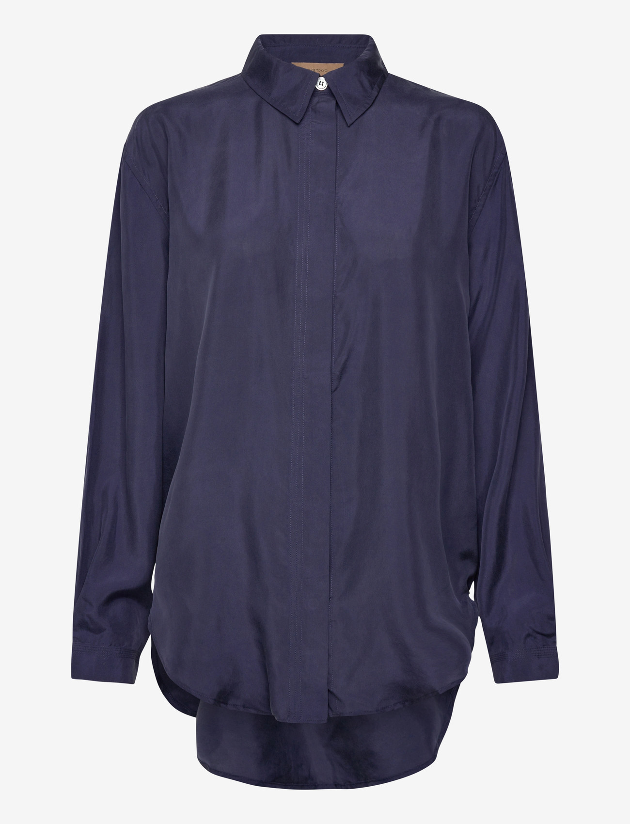 Rue de Tokyo - STELLA SILK - langærmede bluser - navy - 1