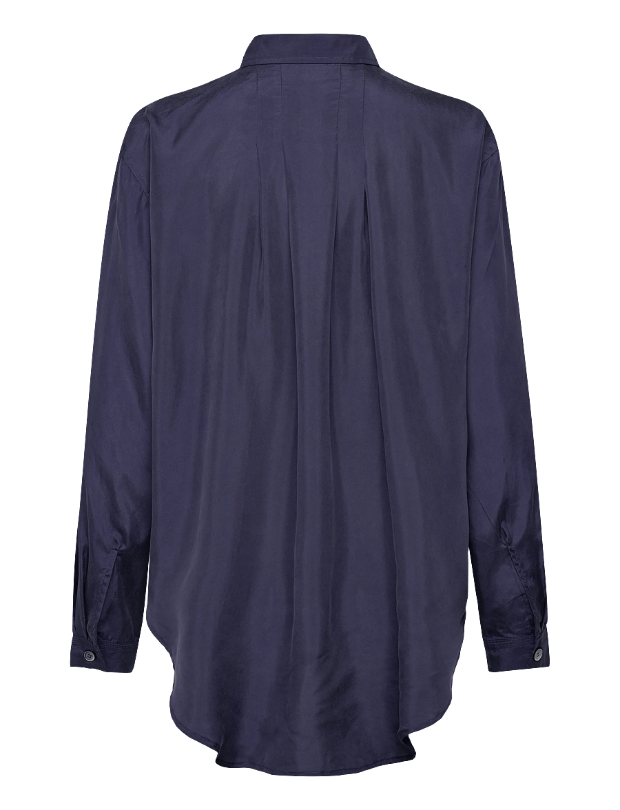 Rue de Tokyo - STELLA SILK - langärmelige blusen - navy - 2