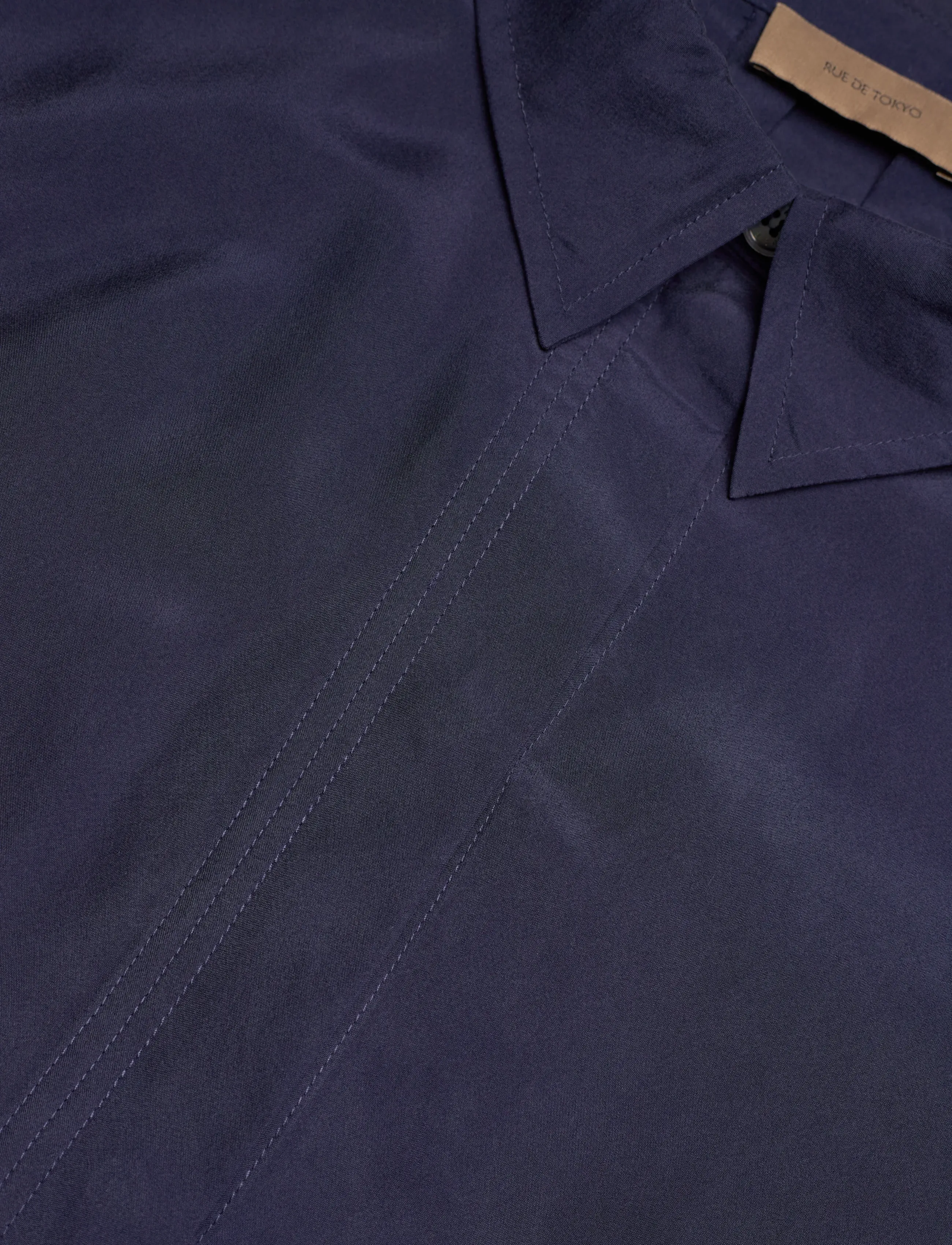 Rue de Tokyo - STELLA SILK - langärmelige blusen - navy - 5