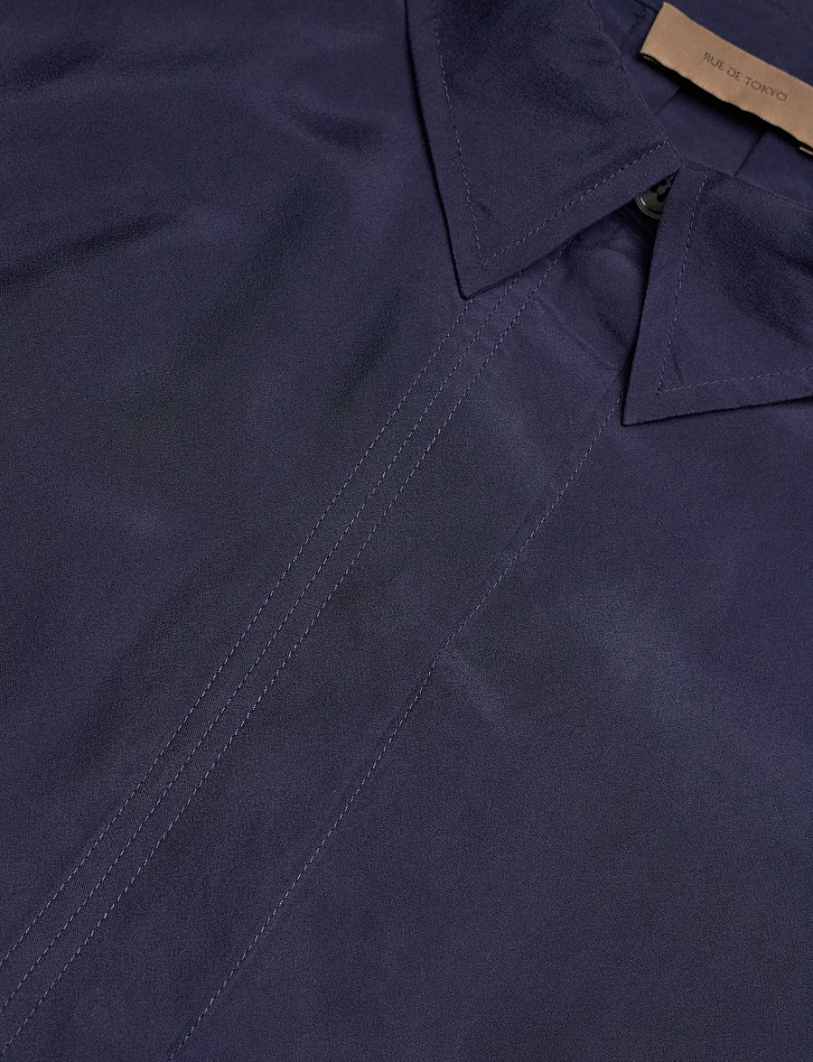Rue de Tokyo - STELLA SILK - langärmelige blusen - navy - 5