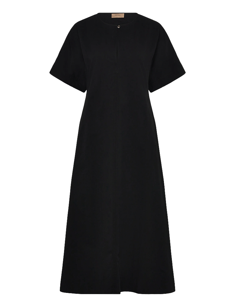 Rue de Tokyo - DAFNE MODAL POPLIN - midikleidid - black - 0