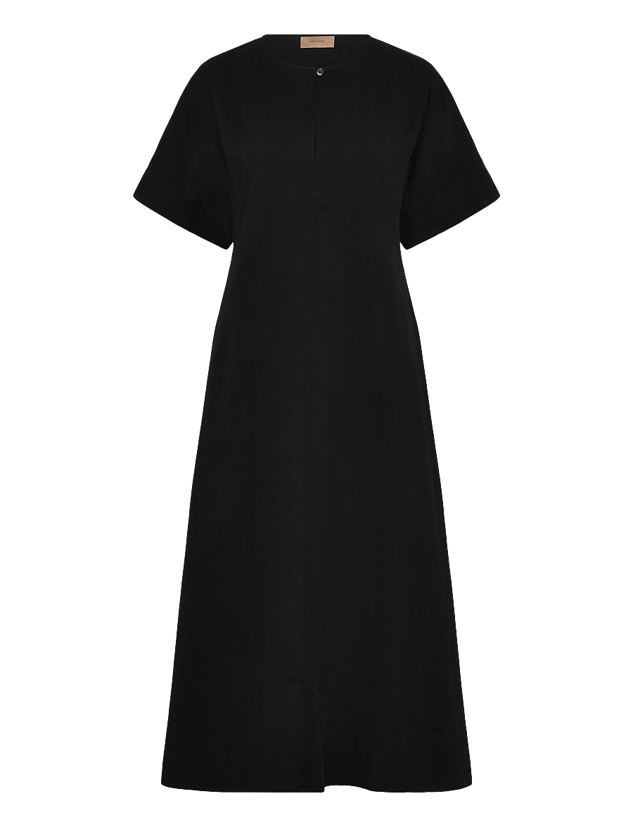 Rue de Tokyo - DAFNE MODAL POPLIN - midiklänningar - black - 1