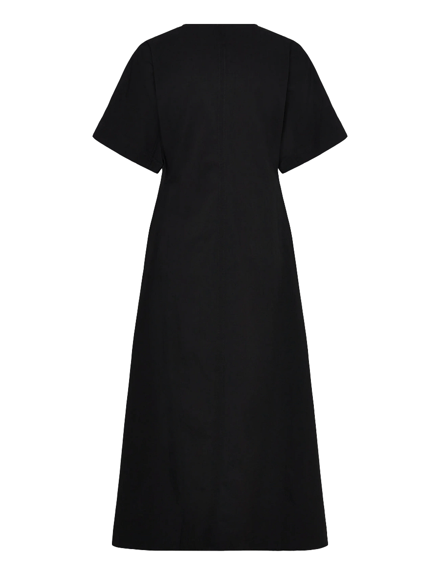 Rue de Tokyo - DAFNE MODAL POPLIN - midiklänningar - black - 2