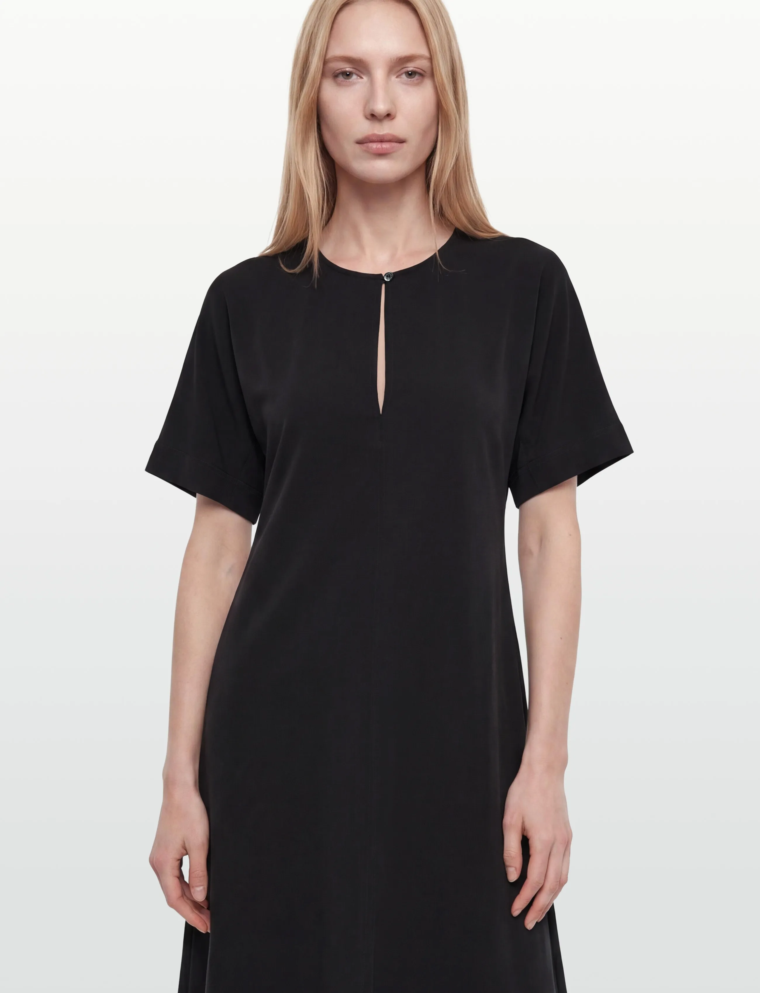 Rue de Tokyo - DAFNE MODAL POPLIN - midi dresses - black - 3