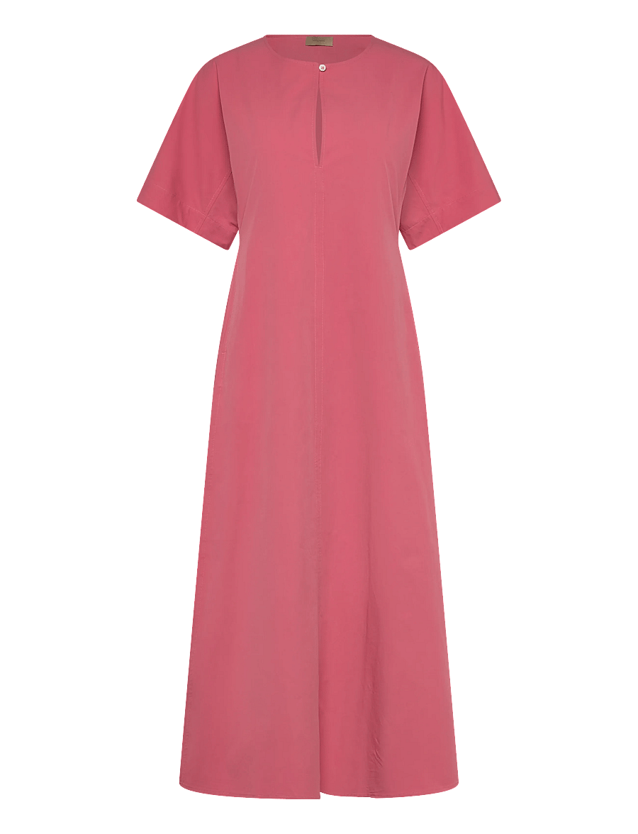 Rue de Tokyo - DAFNE MODAL POPLIN - midi garuma kleitas - raspberry red - 1
