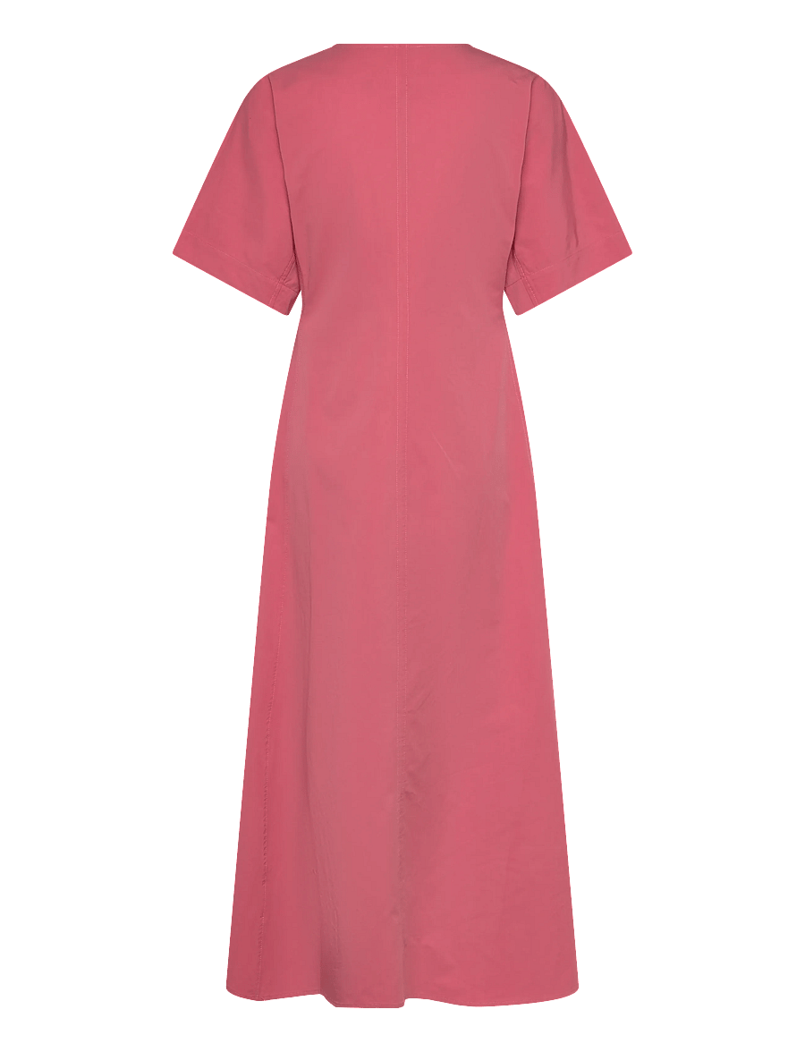 Rue de Tokyo - DAFNE MODAL POPLIN - midi garuma kleitas - raspberry red - 2