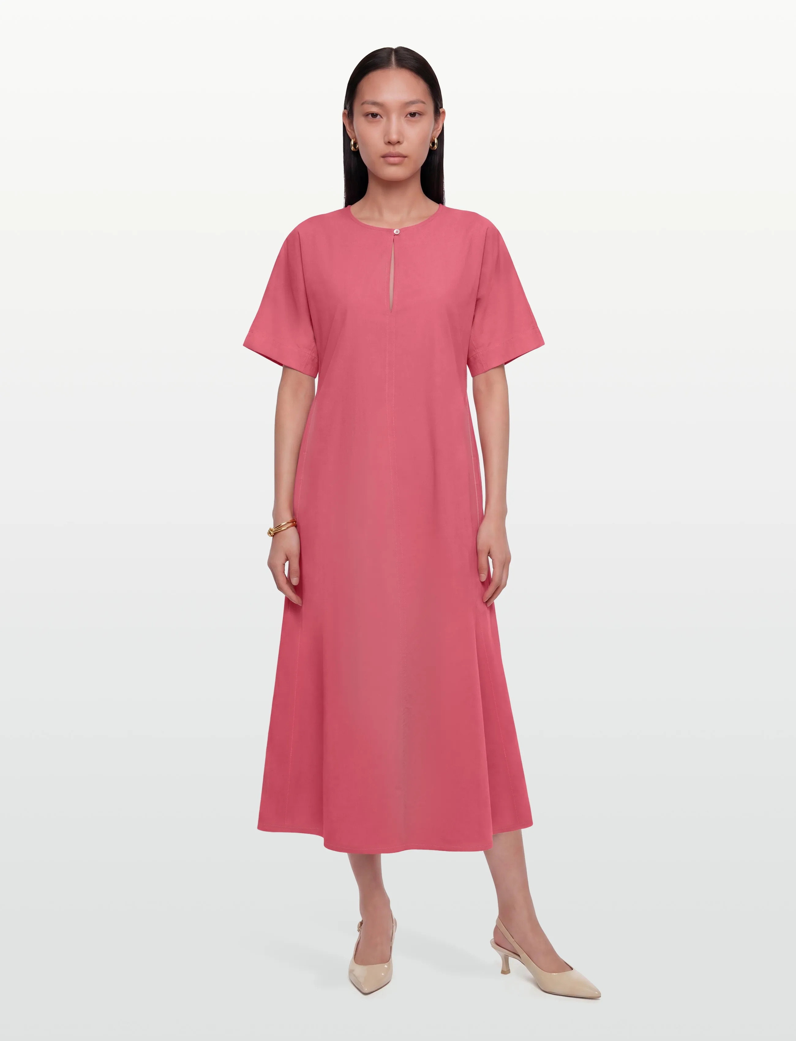 Rue de Tokyo DAFNE MODAL POPLIN - Tøj - RASPBERRY RED / pink/rose